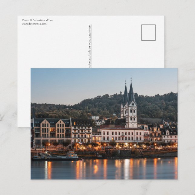 Postal Boppard Alemania (Anverso / Reverso)