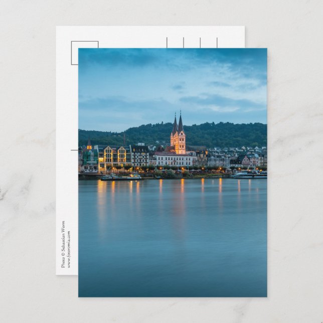 Postal Boppard Alemania (Anverso / Reverso)