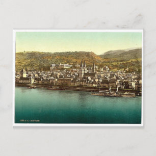 Postal Boppard, el Rin, Alemania rara Fotografía
