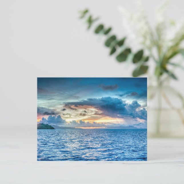 Postal Bora-bora, isla del Pacífico Sur (Anverso de pie)