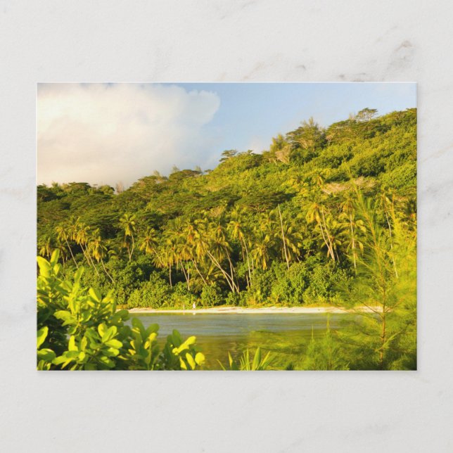 Postal Bora Bora, Islas de la Sociedad, Polinesia Frances (Anverso)