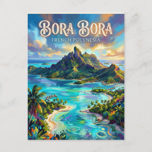 Postal Bora Bora Polinesia Francesa