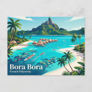 Postal Bora Bora Polinesia Francesa