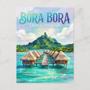 Postal Bora Bora Polinesia Francesa