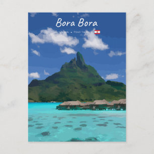 Postal Bora Bora, Polinesia Francesa - Resort de Playa