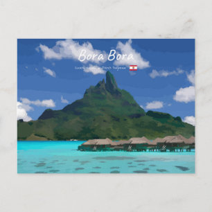 Postal Bora Bora, Polinesia Francesa - Resort de Playa