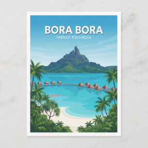 Postal Bora Bora, Polinesia Francesa Vaitape