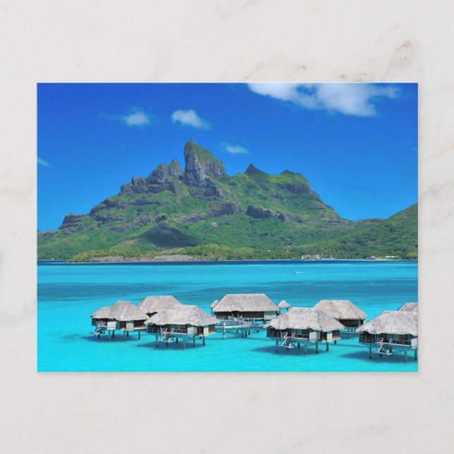 Postal Bora Bora, Sous-Le-Vent, Polinesia Francesa (Anverso)
