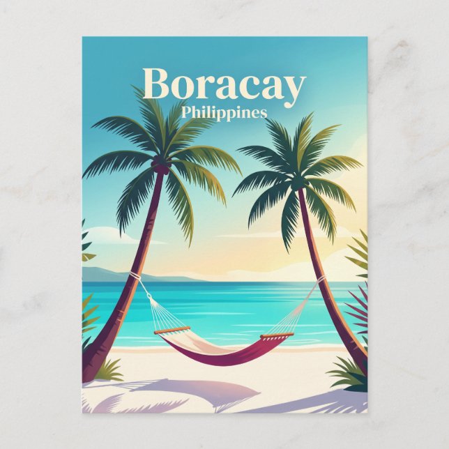 Postal Boracay Filipinas (Anverso)