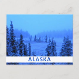 Postal Borde blanco para tu foto de vacaciones en Alaska