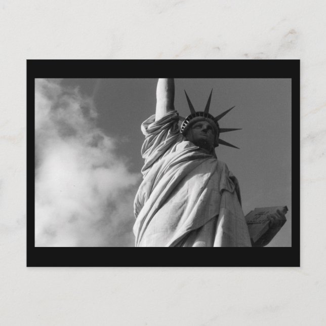 Postal borde blanco y negro de la libertad (Anverso)