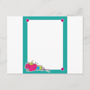 Postal Borde de costura