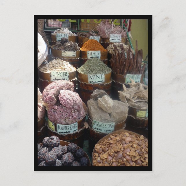 Postal borde de especias de egipto (Anverso)