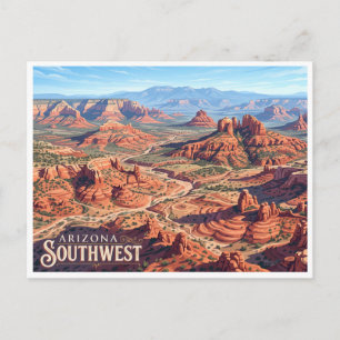Postal Borde del Mogollón Desierto Suroeste Sedona Arizon