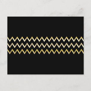 Postal Borde dorado - zigzag + tu espalda e ideas