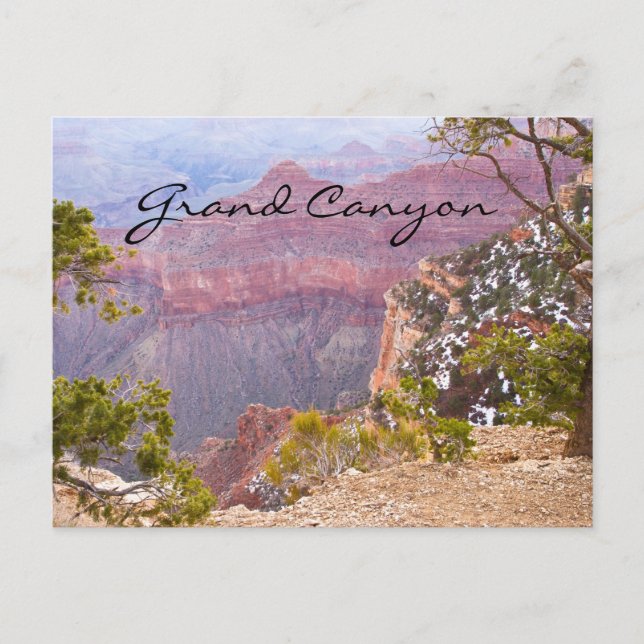 Postal Borde sur del Gran Cánion (Anverso)
