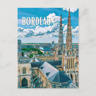 Postal Bordeaux Photo Vintage