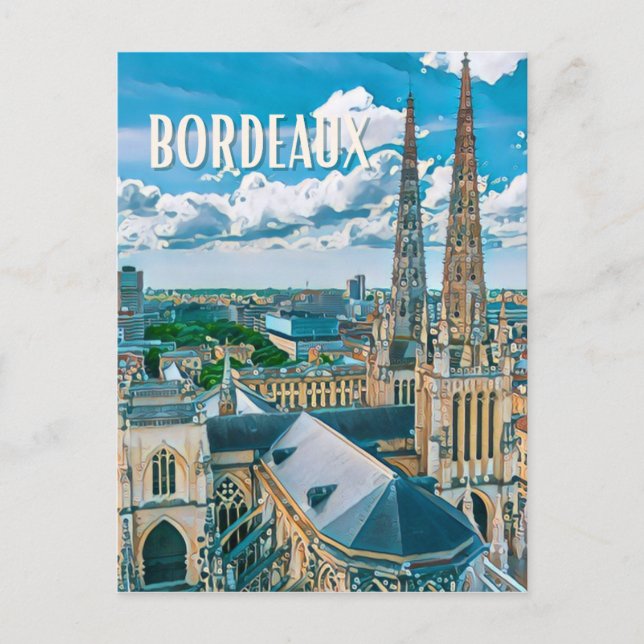 Postal Bordeaux Photo Vintage  (Anverso)