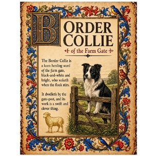 Postal Border Collie, Arte de Bestiario Medieval