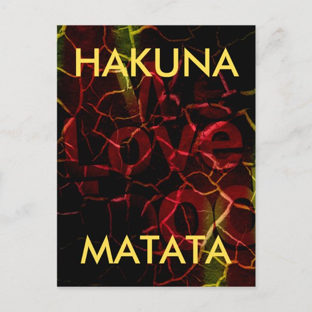 Postal Bordes fracturados, corazón fuerte: amor inquebran (Anverso)