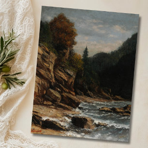 Postal Bords du lac Léman - Gustave Courbet