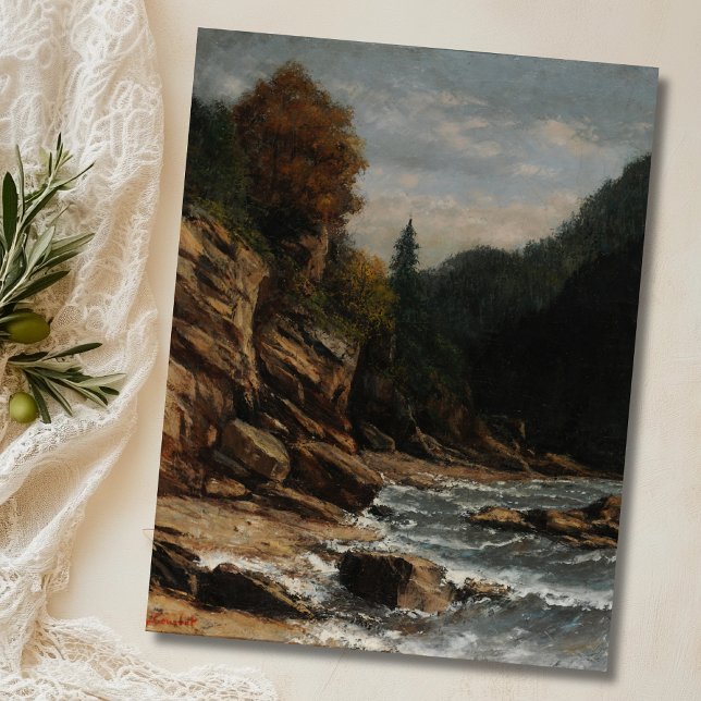 Postal Bords du lac Léman - Gustave Courbet (Subido por el creador)