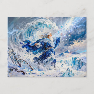 Postal Boreas Dios del Viento del Norte de la Mitología G