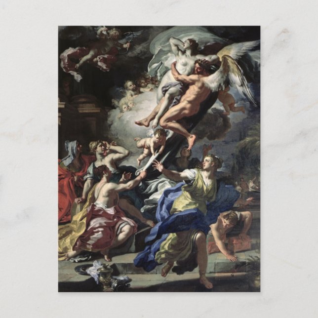 Postal Boreas secuestrando a Oreithyia (Anverso)