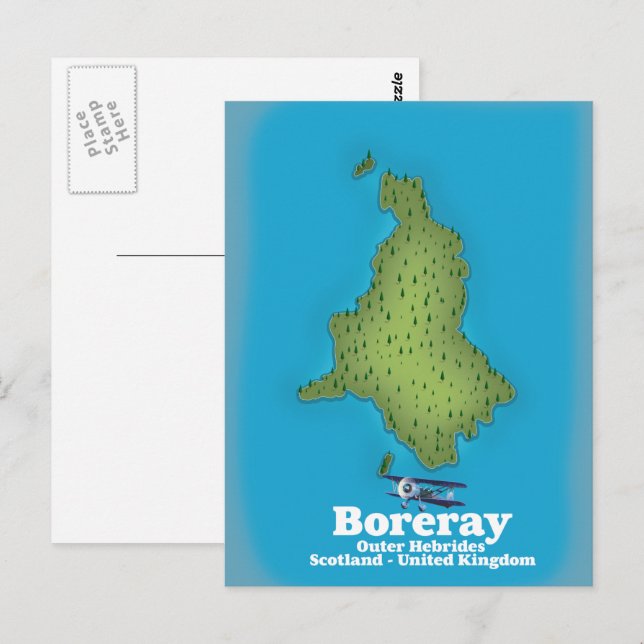 Postal Boreray Hébridas Exteriores Escocia Reino Unido (Anverso / Reverso)