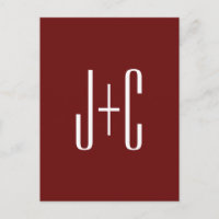 Borgoña editable de fondo rojo y texto blanco