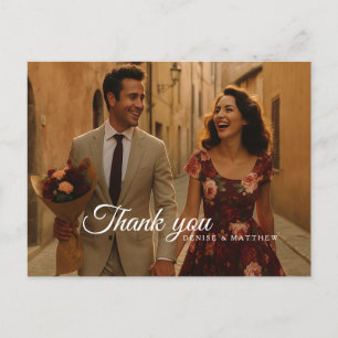 Postal Borgoña y Rubor gracias