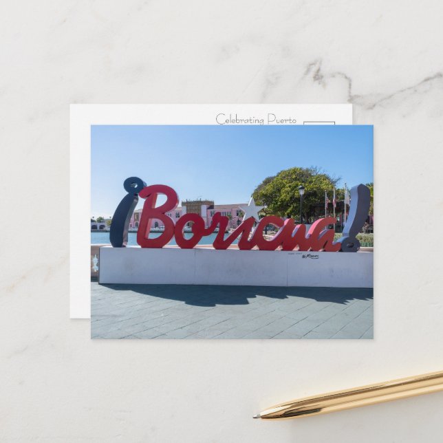 Postal Boricua - Celebrar la herencia puertorriqueña (Anverso/Reverso In Situ)