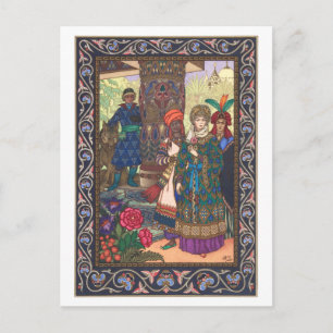 Postal Boris Zvorykin - El pájaro de fuego