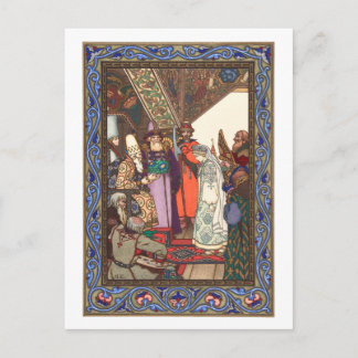 Postal Boris Zvorykin - La dama de la nieve