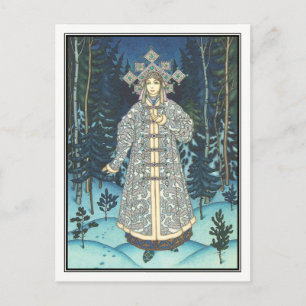 Postal Boris Zvorykin - La dama de la nieve