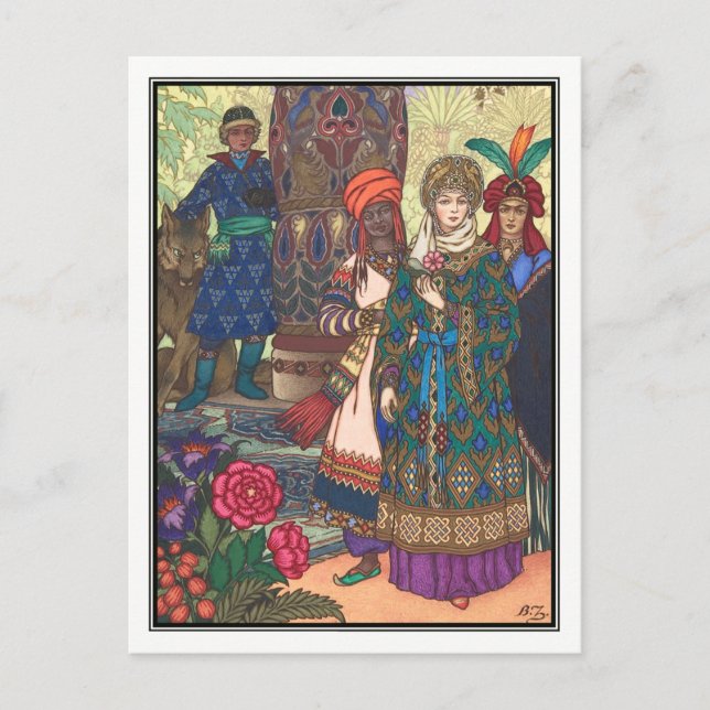 Postal Boris Zvorykin - The Firebird (Anverso)