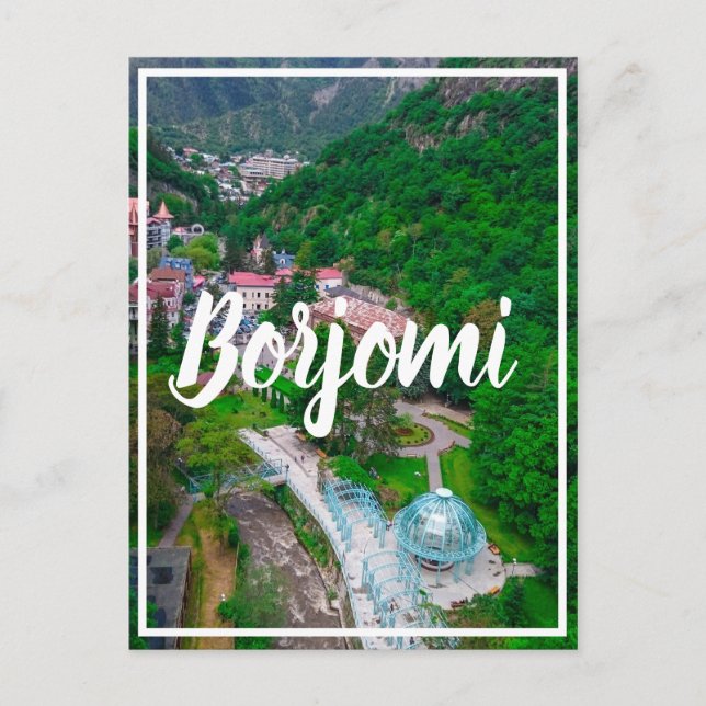 Postal Borjomi Hot Springs Resort Georgia Caucuses (Anverso)