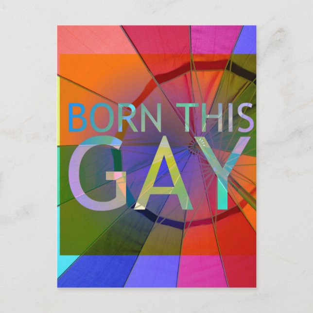 Postal Born This Gay (Anverso)