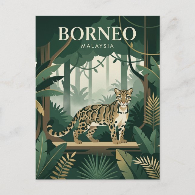 Postal Borneo Malasia (Anverso)