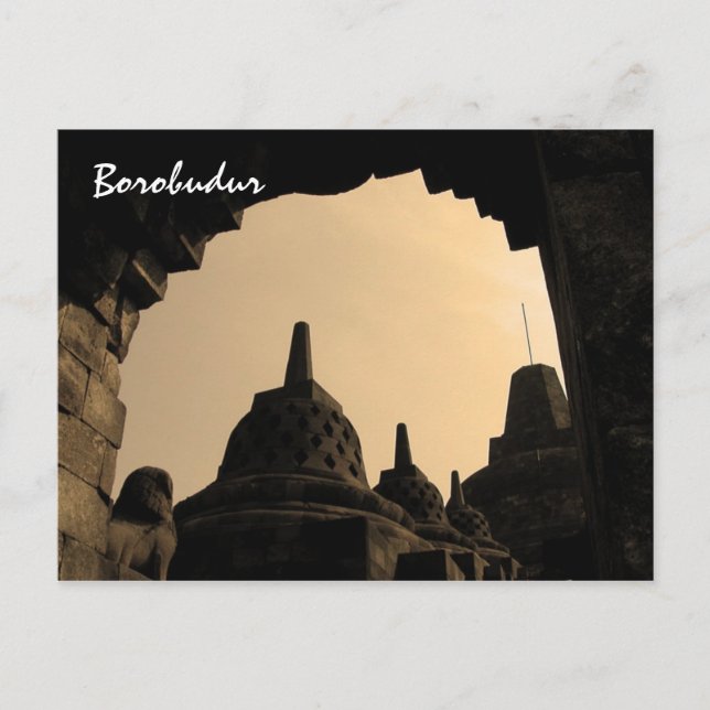 Postal Borobudur (Anverso)