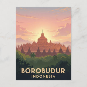 Postal Borobudur Indonesia Patrimonio de la Humanidad de 