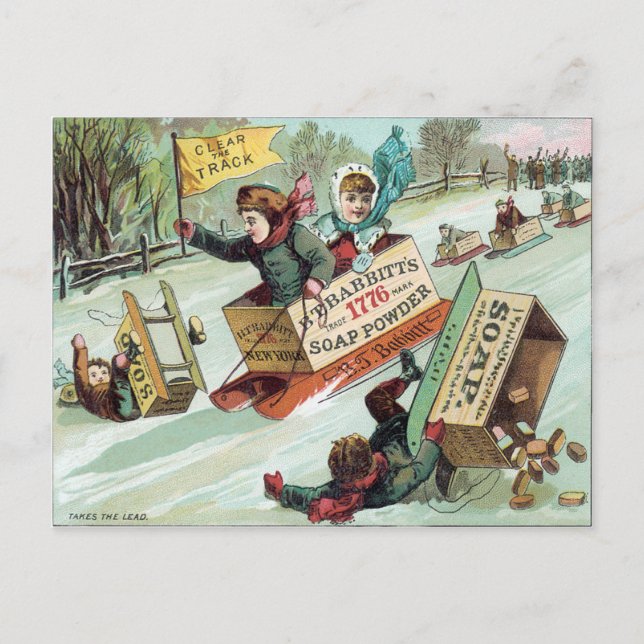 Postal Borrar la pista (Anverso)