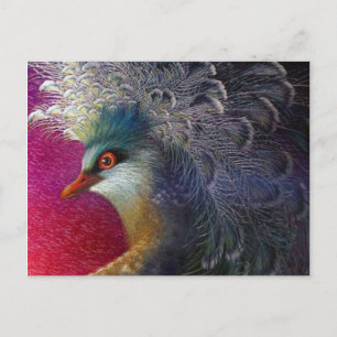 Postal Borroidery Phoenix Colorful french