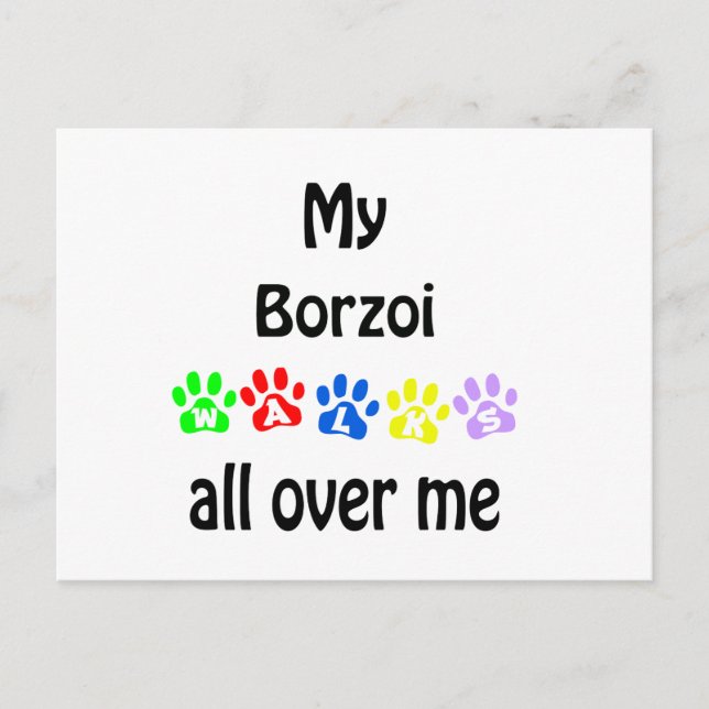 Postal Borzoi Walks Design (Anverso)