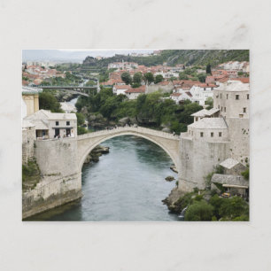 Postal Bosnia-Herzegovina - Mostar. El viejo puente