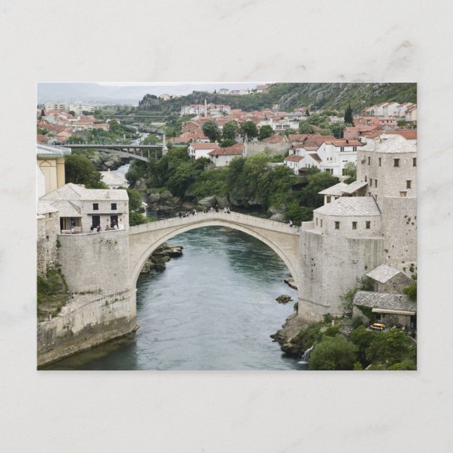 Postal Bosnia-Herzegovina - Mostar. El viejo puente (Anverso)