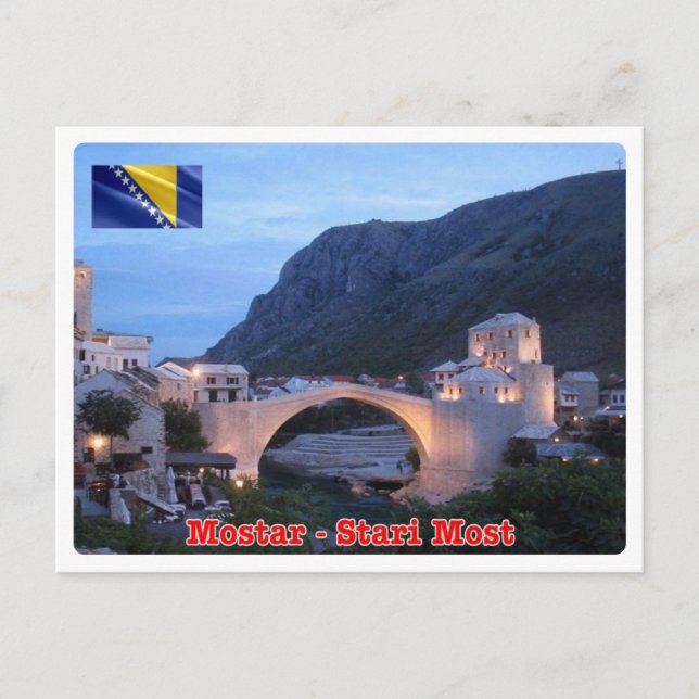 Postal Bosnia y Herzegovina - Mostar - Stari Most - (Anverso)