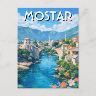 Postal Bosnia y Herzegovina Mostar Viaje