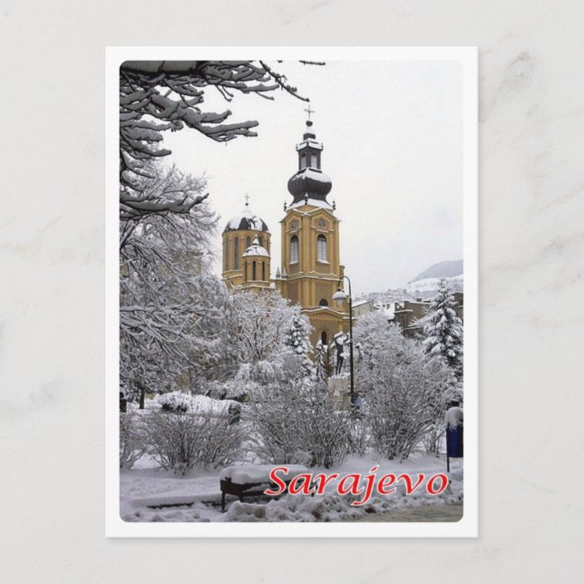 Postal Bosnia y Herzegovina - Sarajevo, Iglesia Ortodoxa  (Anverso)