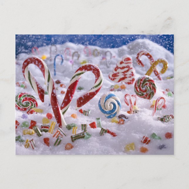 Postal Bosque Candy Cane (Anverso)